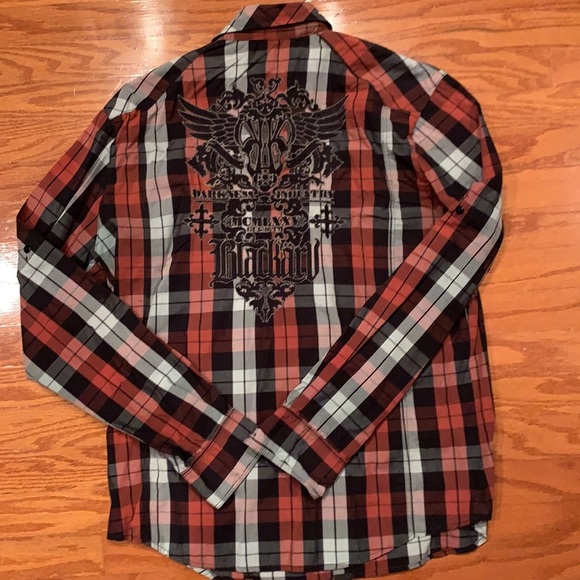 Men’s BLAC KARV L Long sleeve casual shirt - Picture 3 of 3